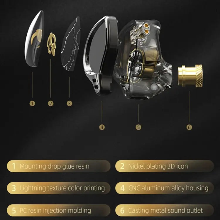 3,5 mm mobiele telefoon oordopjes Sport in-ear pluggable podium oordopjes