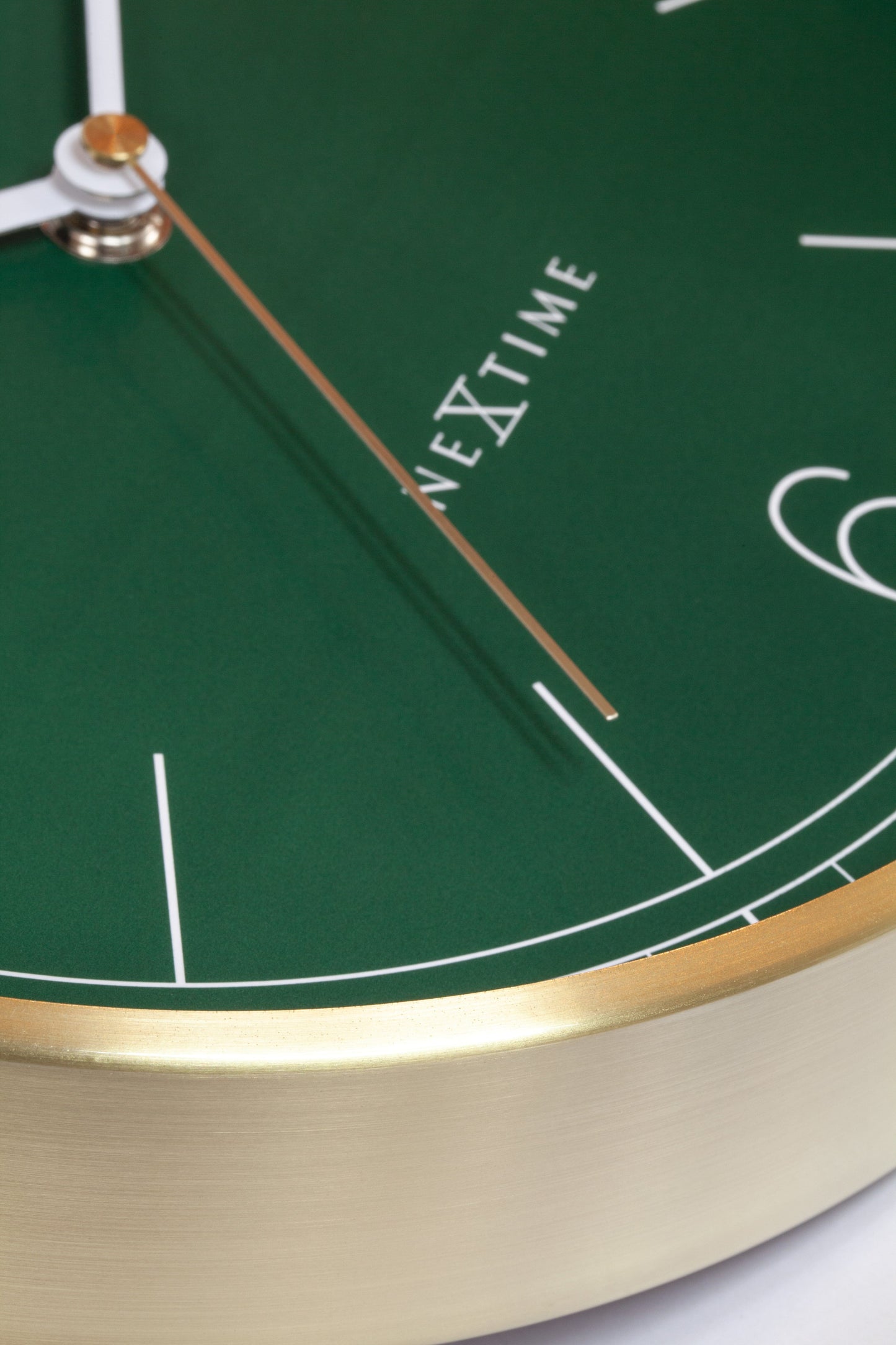 Wandklok 25cm-Silent-Groen/Turquoise/Wit/Zwart-Metaal-NeXtime 'Bolero'