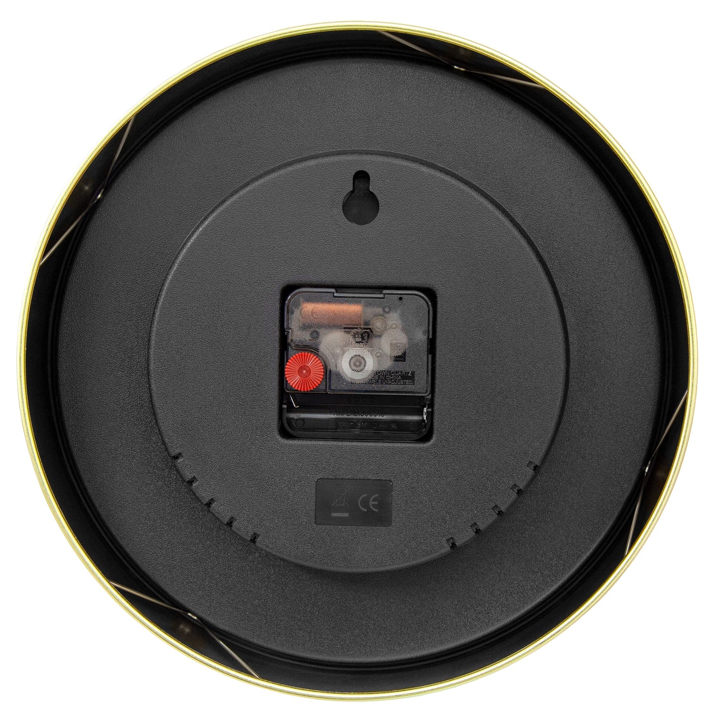 Wandklok 25cm-Silent-Groen/Turquoise/Wit/Zwart-Metaal-NeXtime 'Bolero'