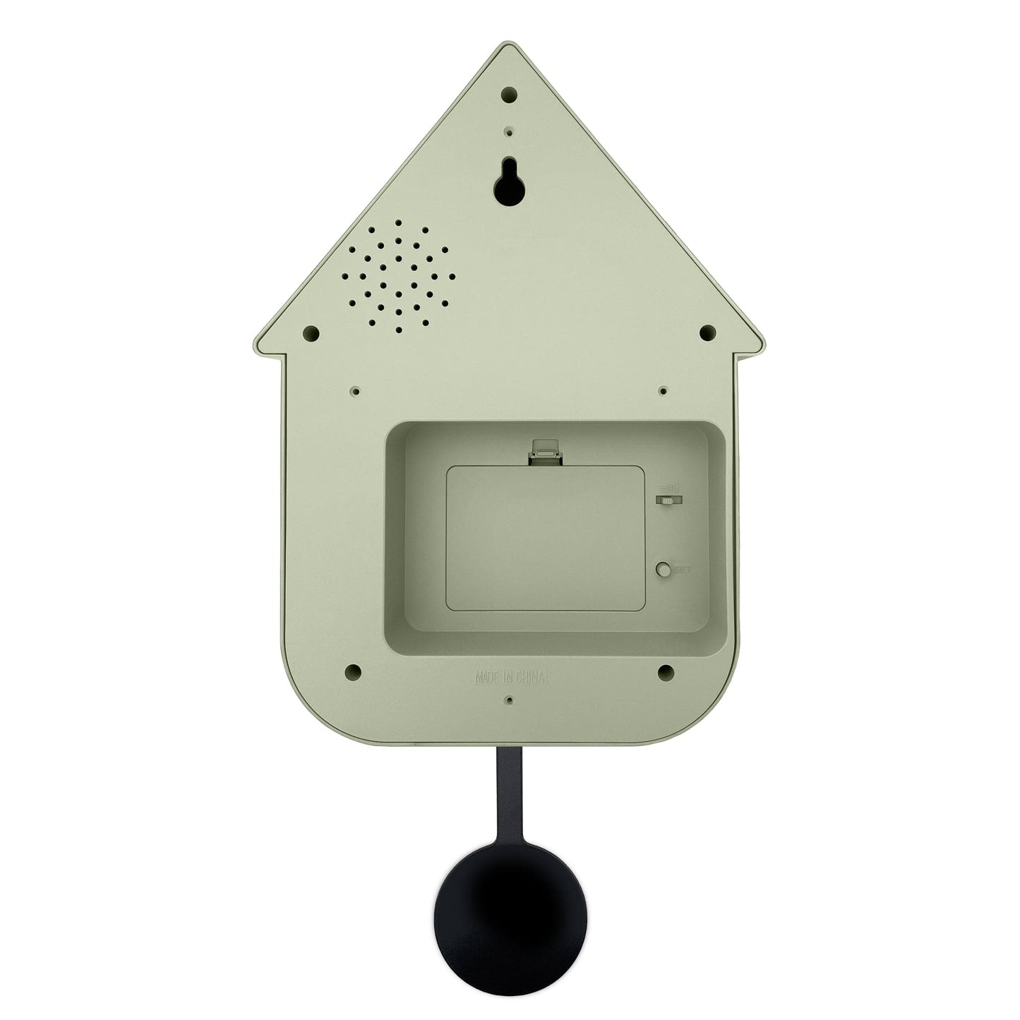 Wandklok 21,5x41,5x8,5cm - Slinger - Koekoek - NeXtime 'Twitter'