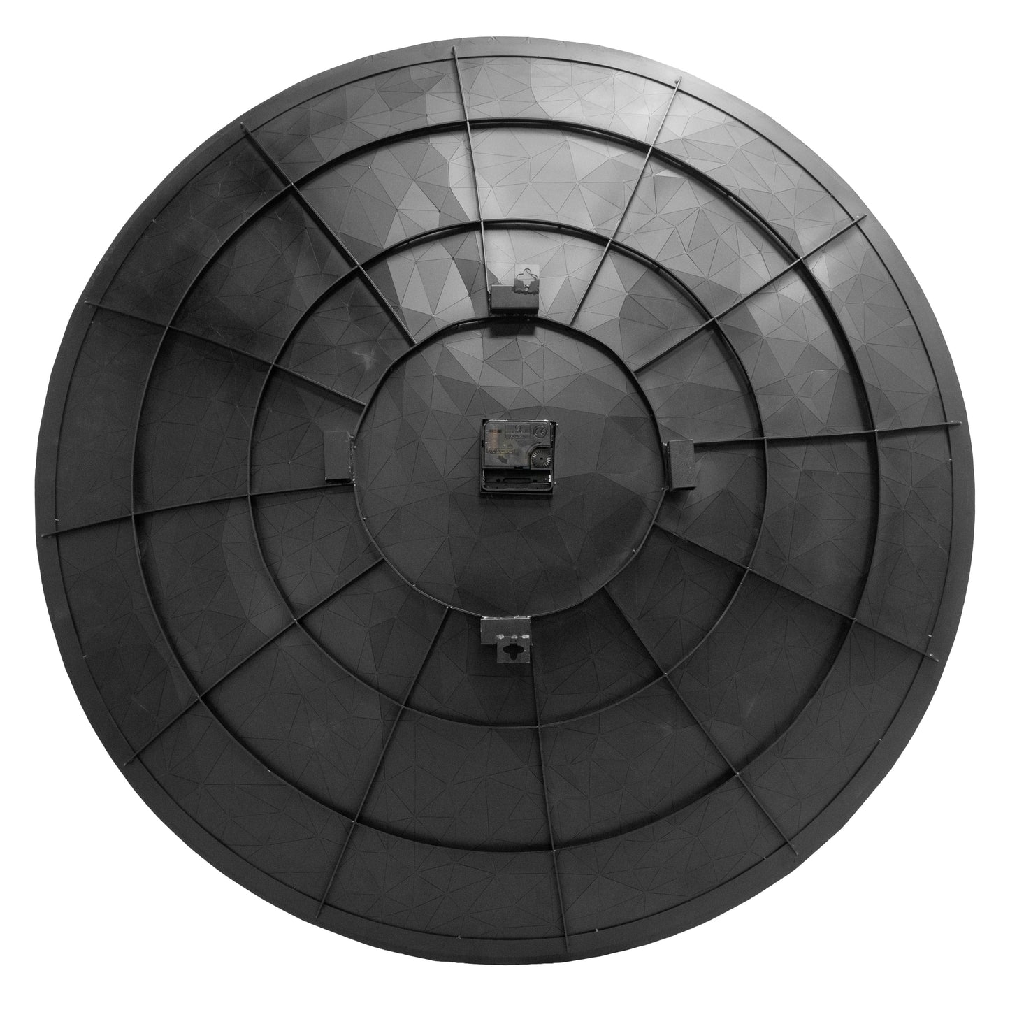 Wandklok 80cm-Silent-Chroom-RVS-NeXtime 'Fragments'