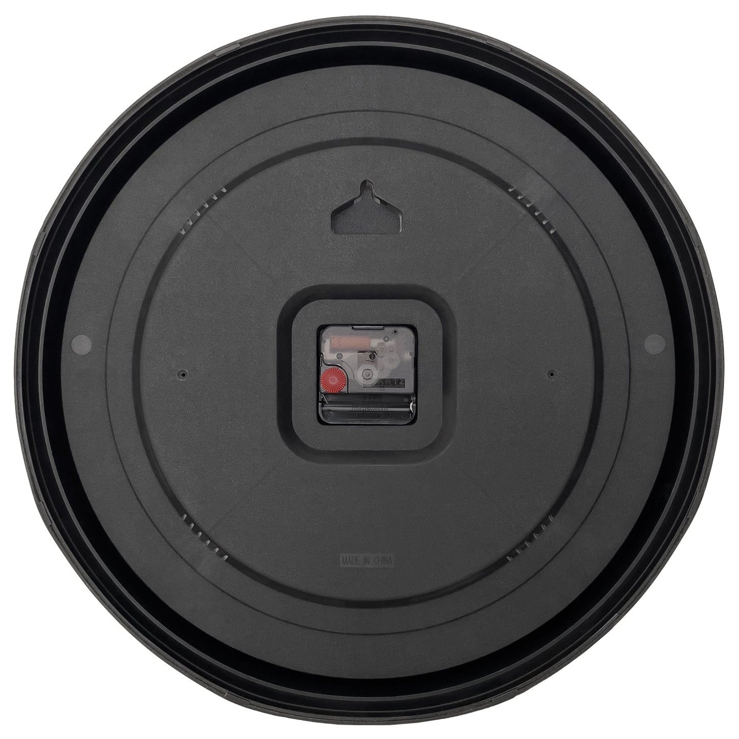 Wandklok 40cm-Zwart/Wit-Kunststof-NeXtime 'Galaxy'