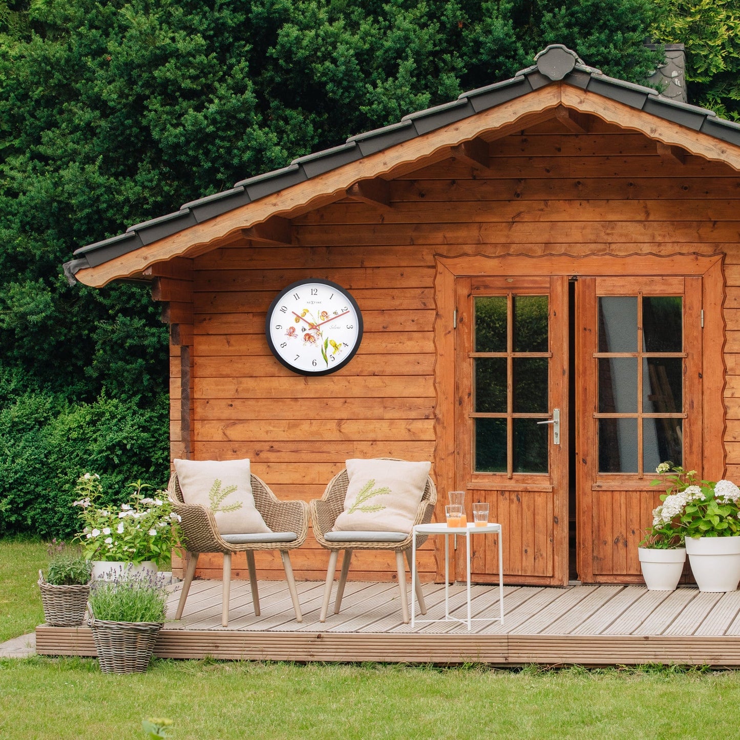 Weerbestendige buitenklok - 30,5 cm - Silene