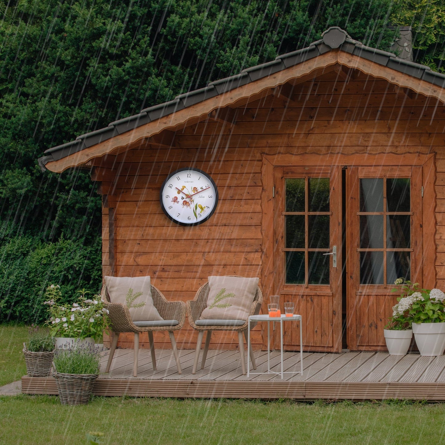 Weerbestendige buitenklok - 30,5 cm - Silene