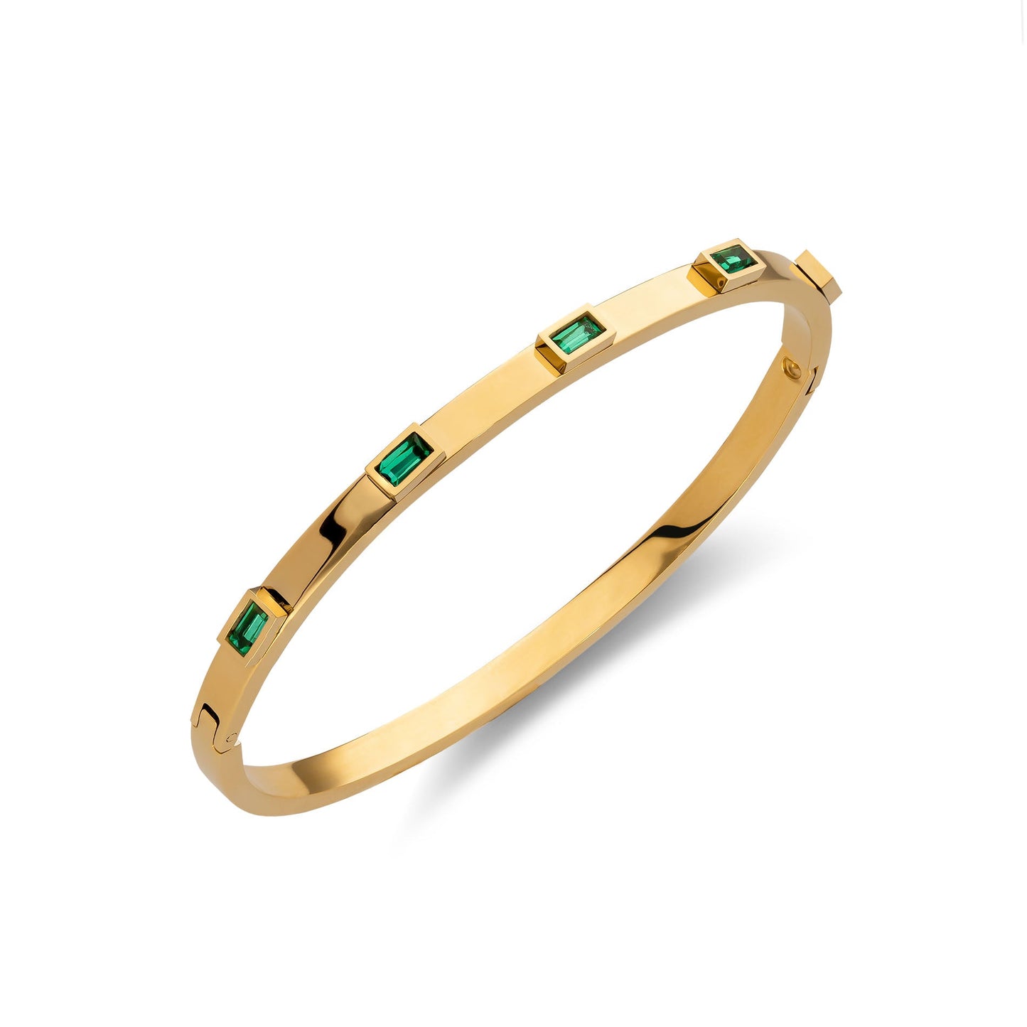 Smaragd armband goud 18K