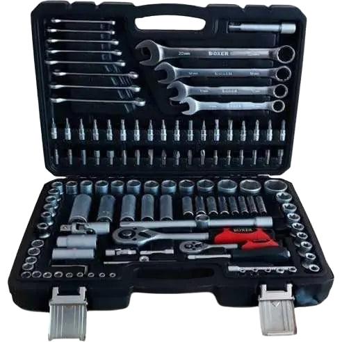 Dopsleutelset 121-Delig – Chroom-Vanadium Gereedschapskoffer