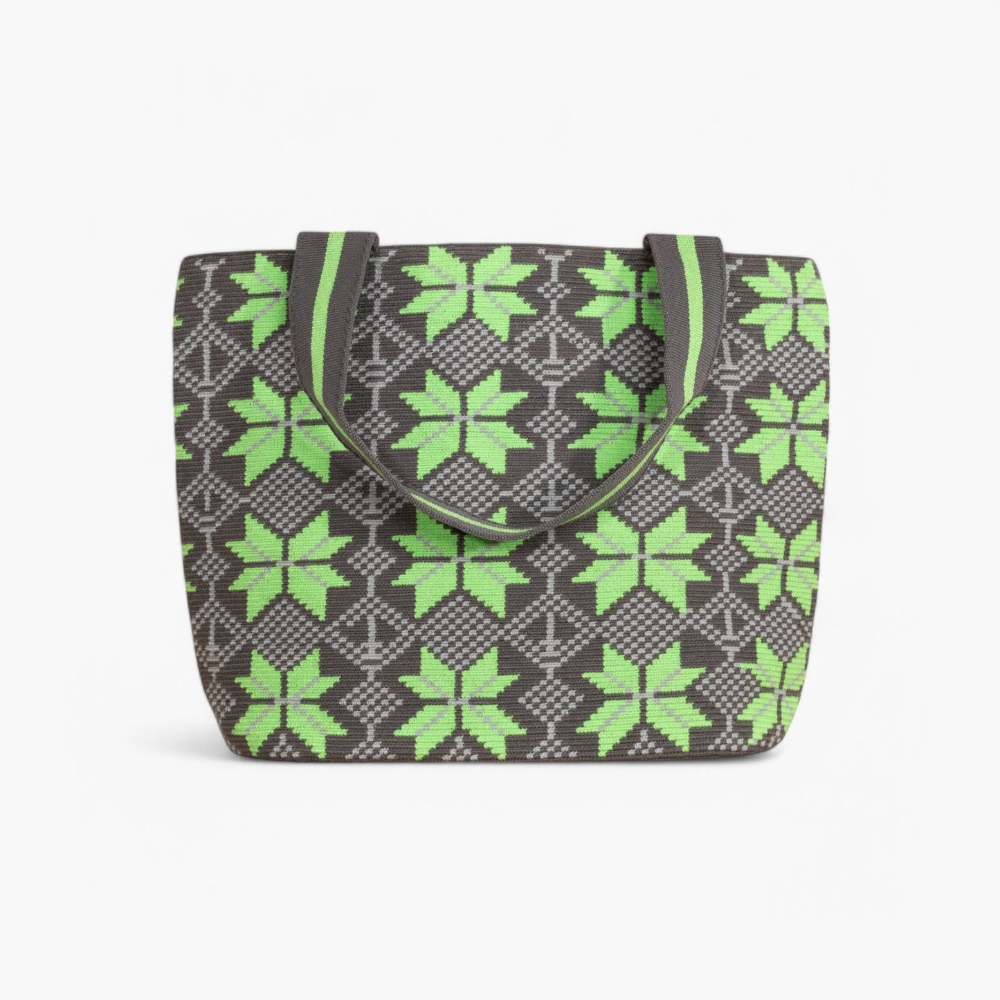 Geometrik oval tote | Lime