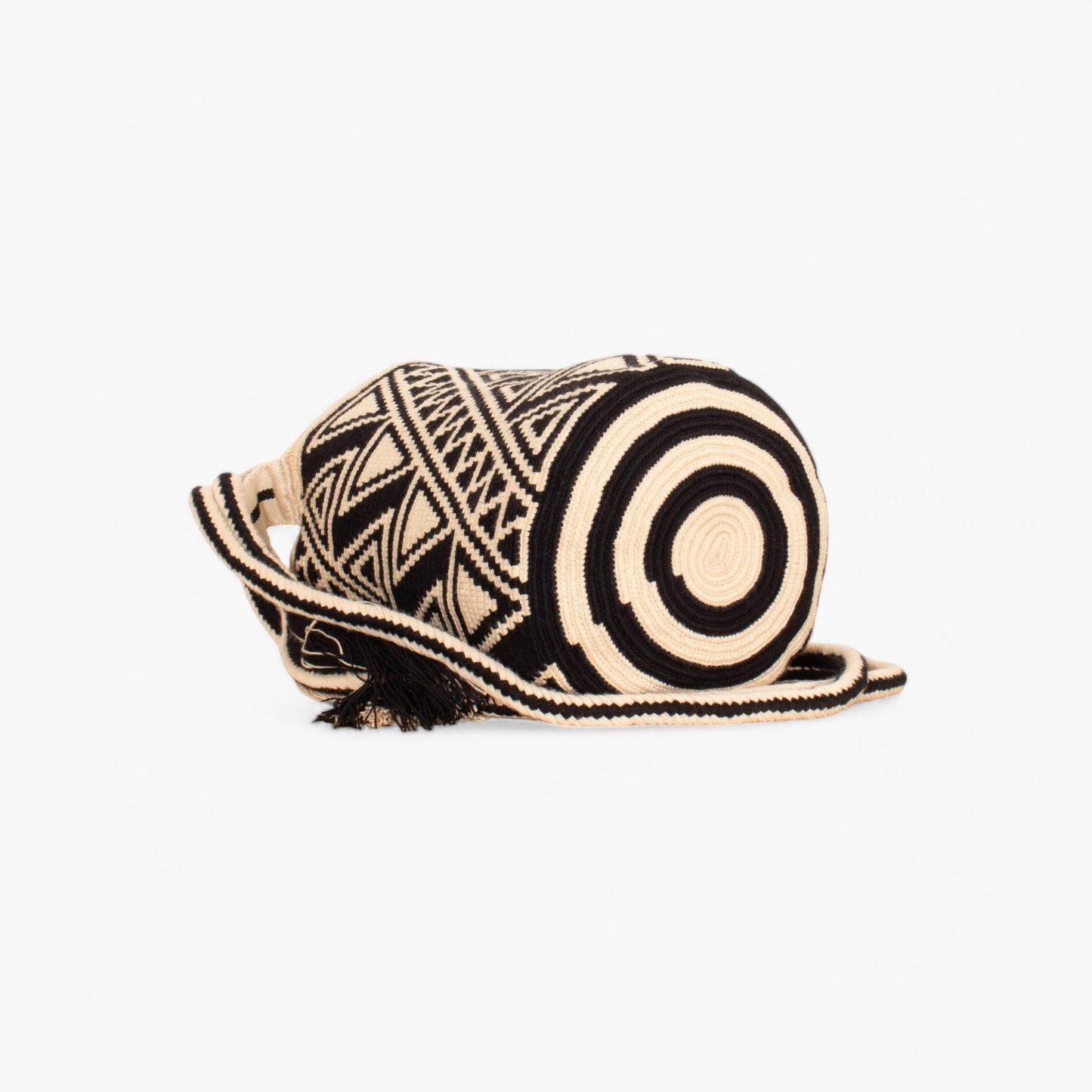 Geometrik omuz çantası | Siyah