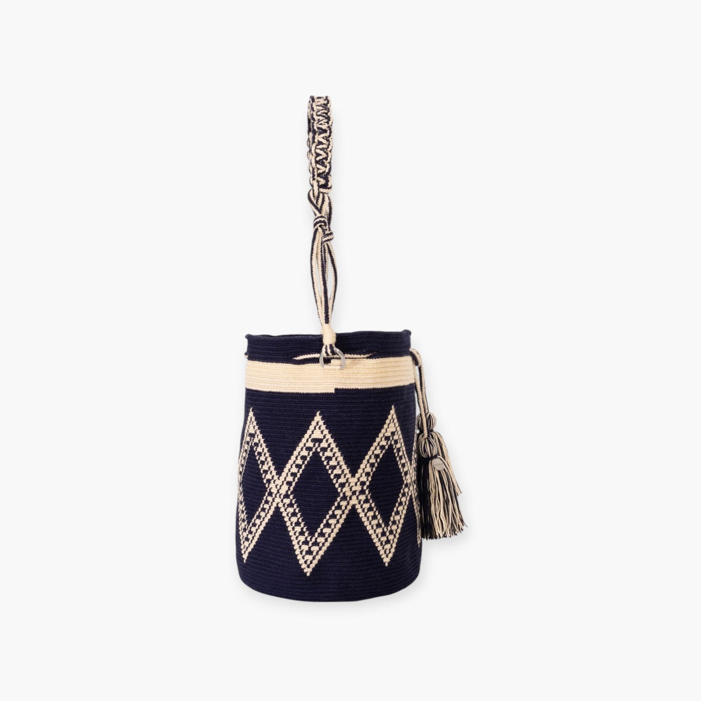 Geometric round shoulder bag | Navy