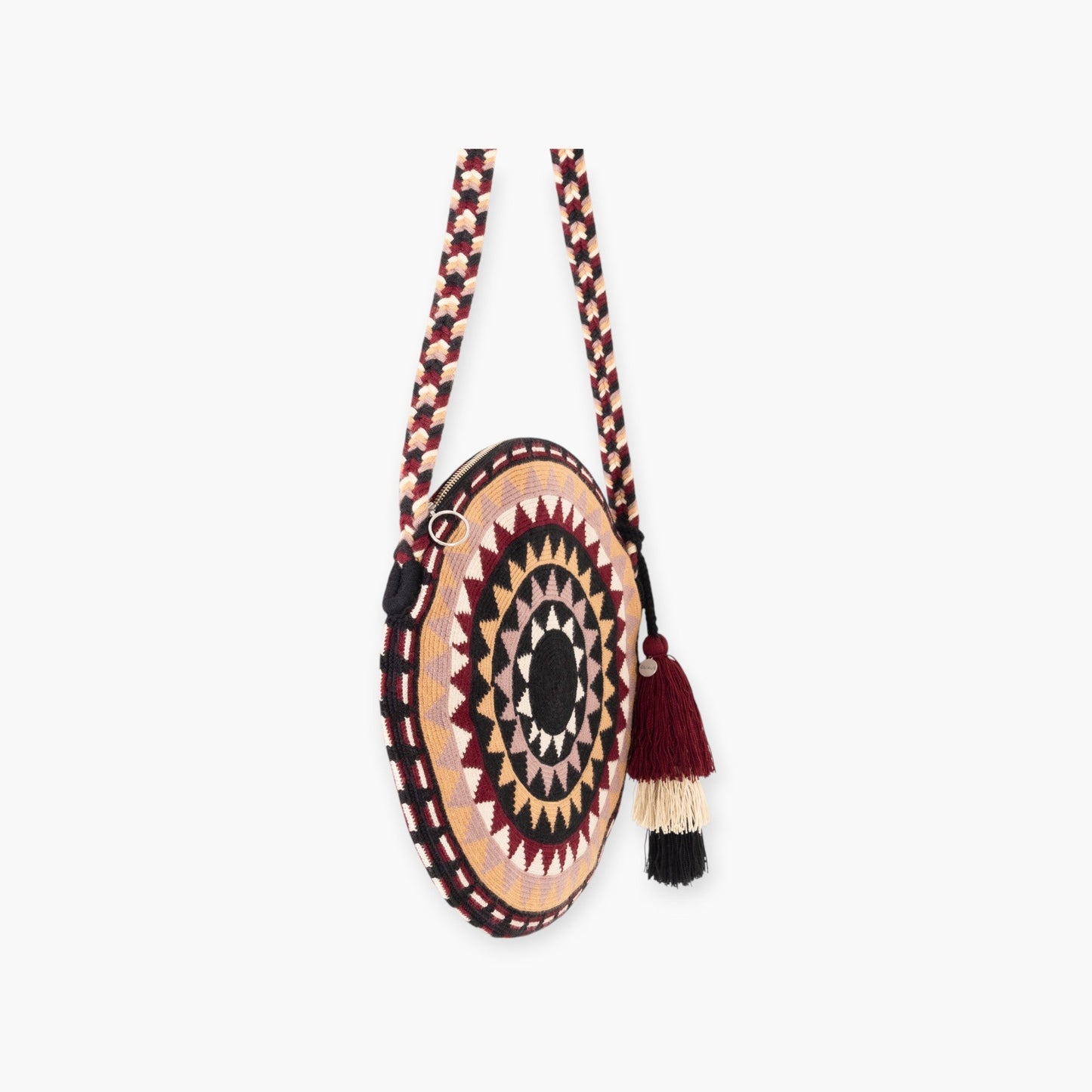 Geometrische cirkelvormige crossbody | Berry