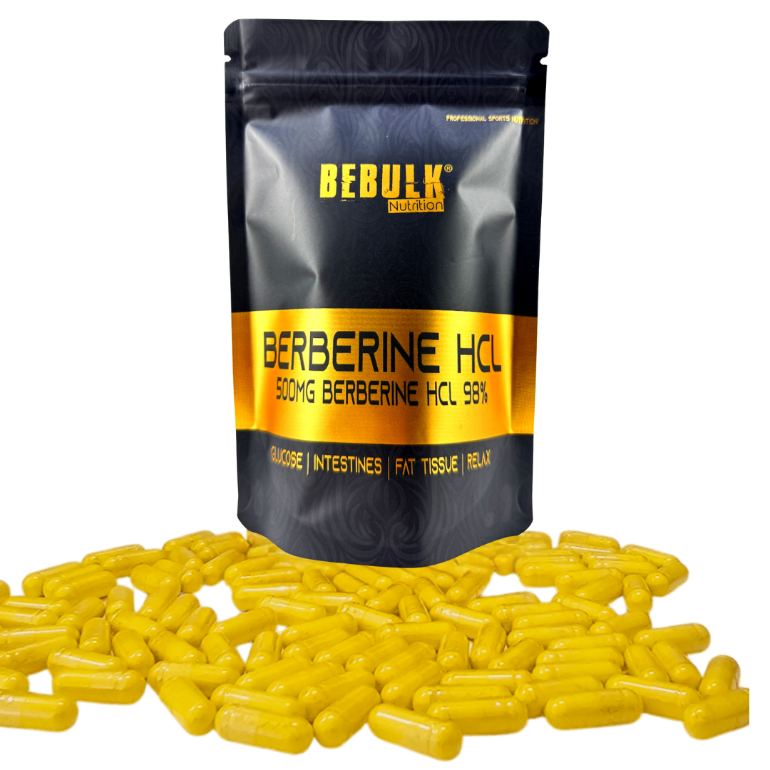 Berberin HCL %98 - 500 mg - Vegan - BeBulk Nutrition