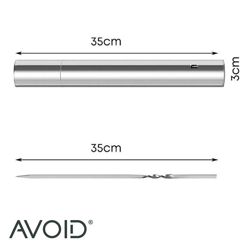 RVS BBQ Spiezen 30 cm - Set Van 20 Otlu Barbekü Spiezen - Vaatwasserbestendig ve Hittebestendig