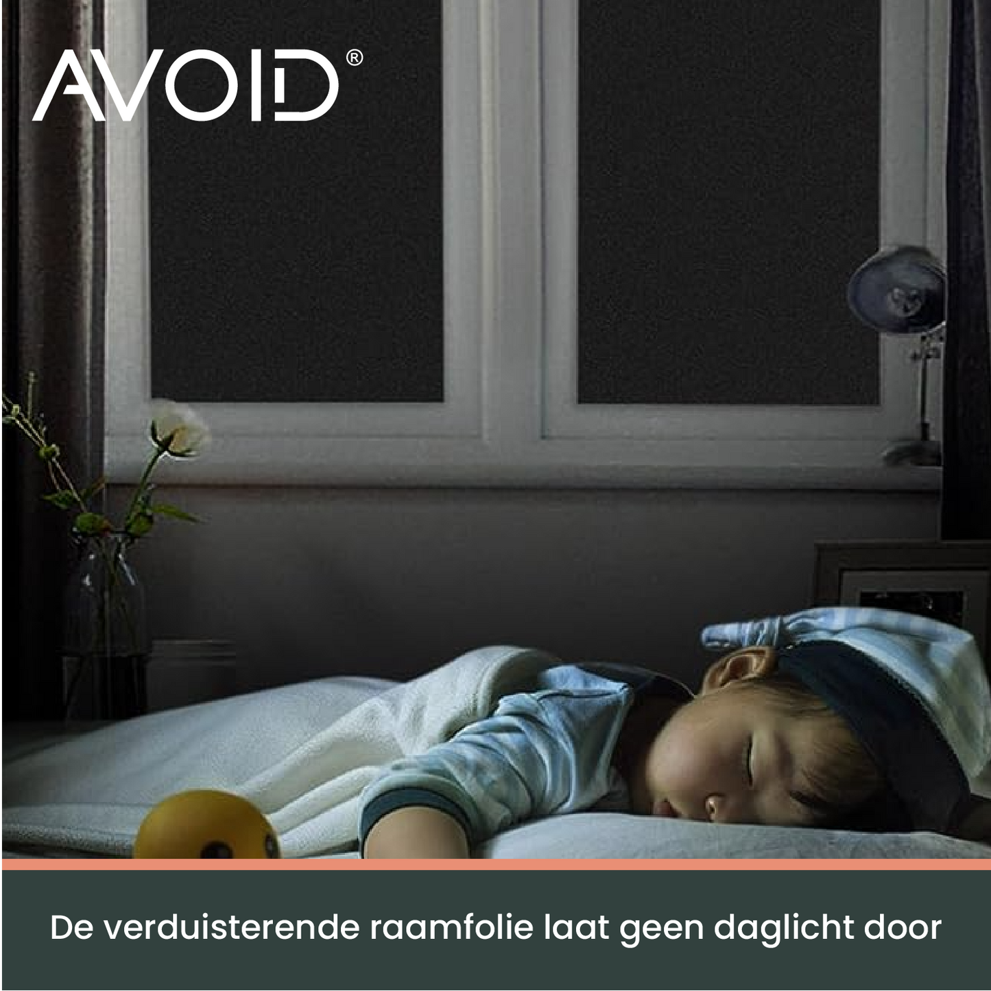 AVOID® - Raamfolie - Zwart - Verschillende Maten