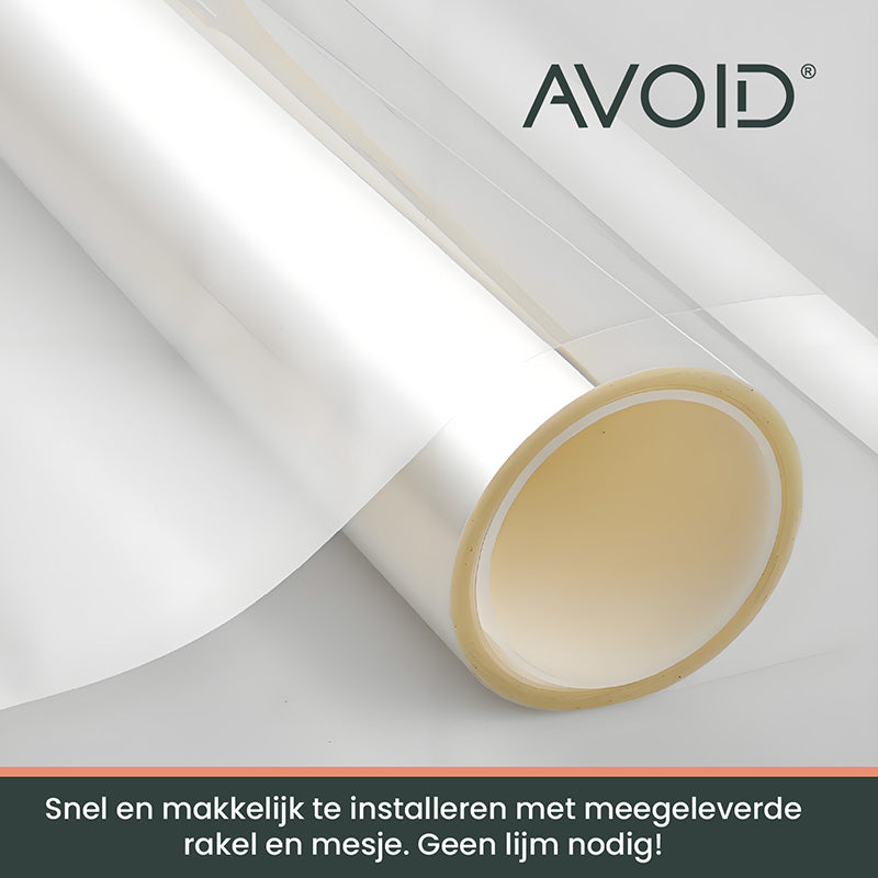 AVOID® - Raamfolie - UV Werend - Verschillende Maten