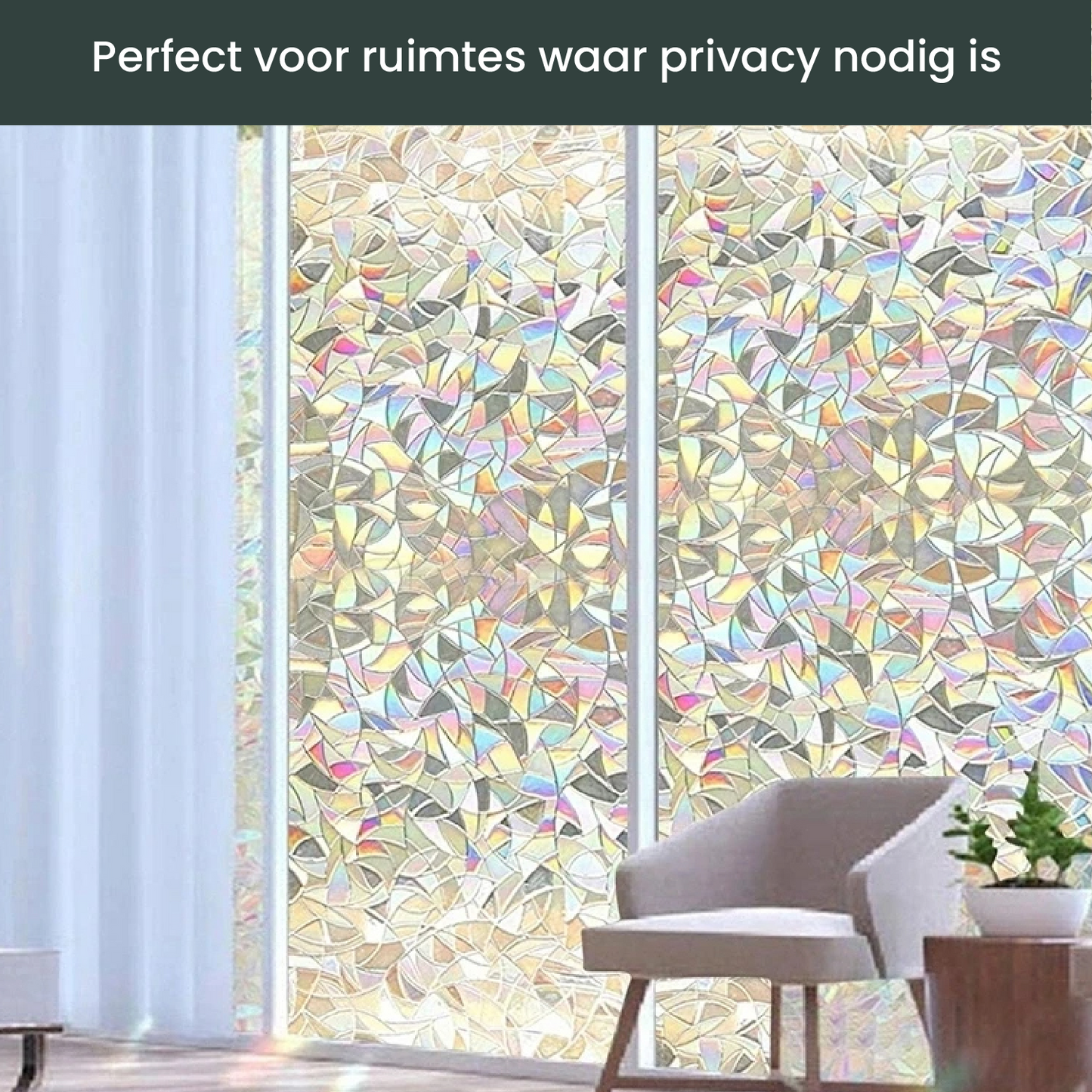 AVOID® - Raamfolie - Rainbow - Verschillende Maten