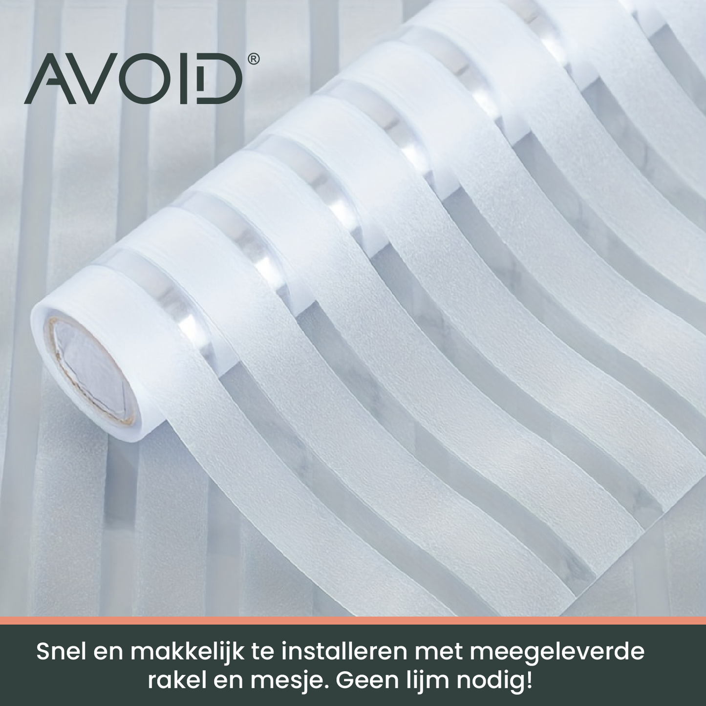AVOID® - Raamfolie - Gestreept - Verschillende Maten