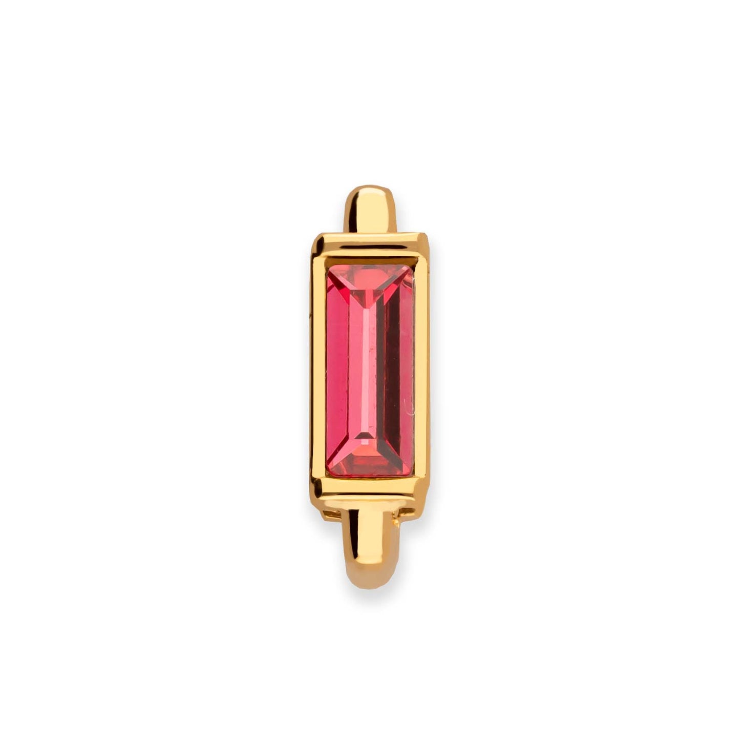 Mesh charm ruby gold