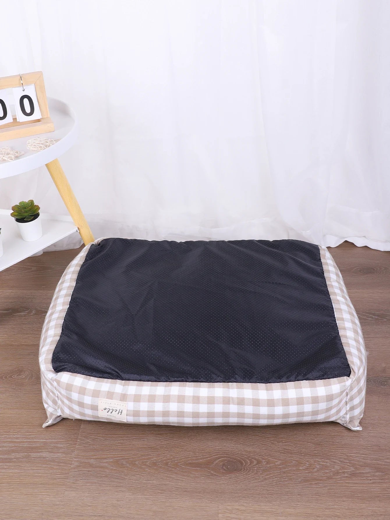 Hondenkussen geblokt