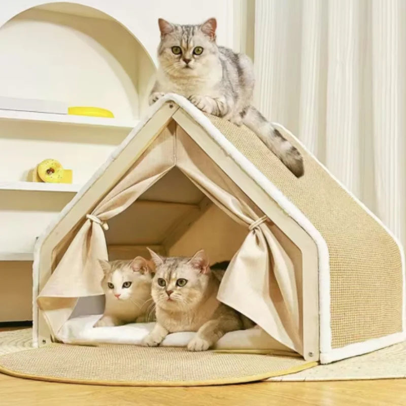Kattenhuis tent+krabpaal