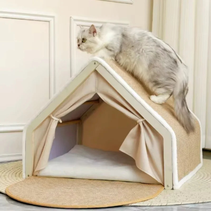 Kattenhuis tent+krabpaal