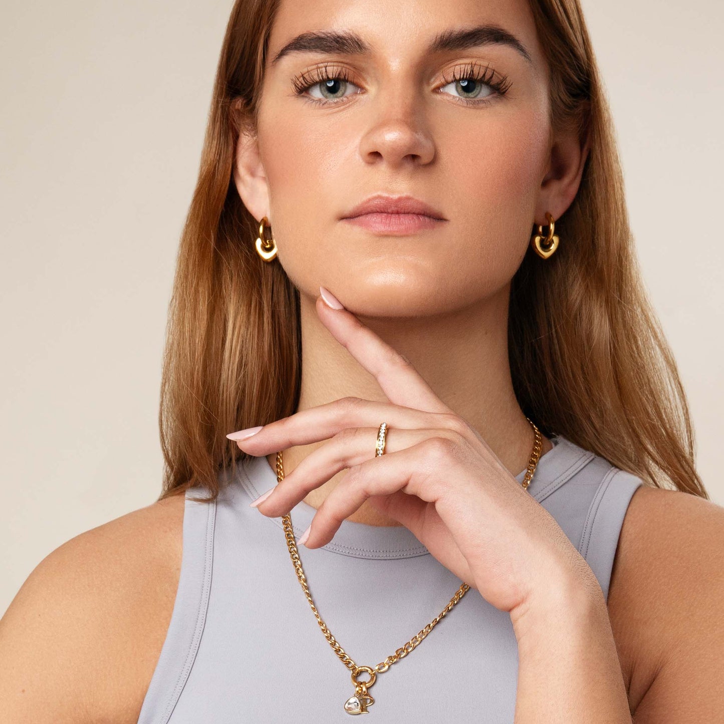 Fidget stenen ring goud