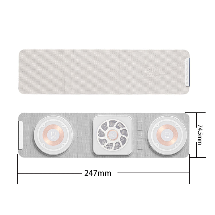 3-in-1 Magsafe opvouwbare draadloze oplader Draagbaar draadloos snelladen