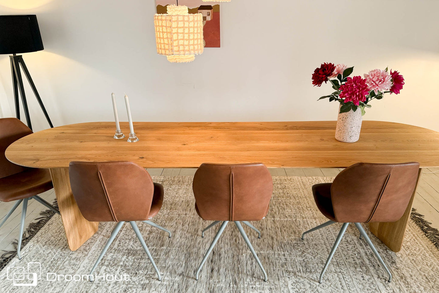 Stoel Mood#91 Mobitec - cognac - set van 4