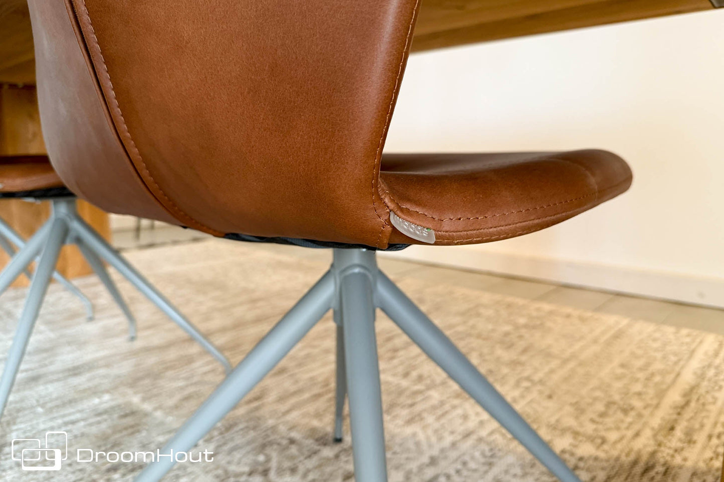 Stoel Mood#91 Mobitec - cognac - set van 4