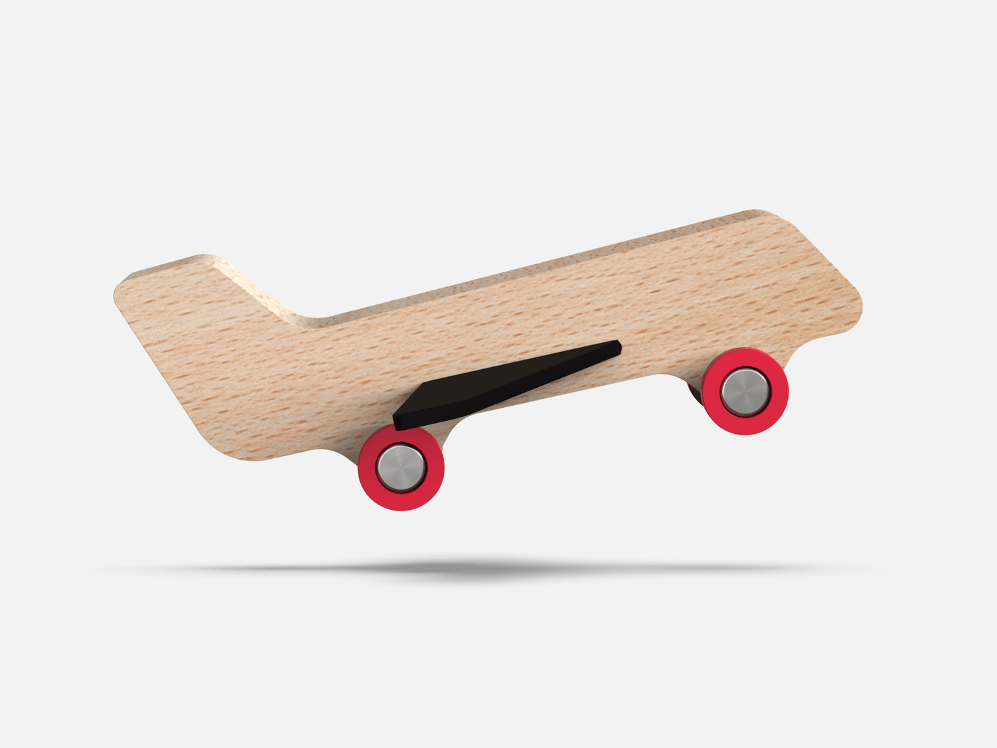 This unique wooden airplane, crafted from sustainable beech wood with upcycled wings made from Waytoplay's own misprinted road pieces, inspires endless imaginative adventures. The flexible wings let your child fly through the skies! Eco-conscious and burs