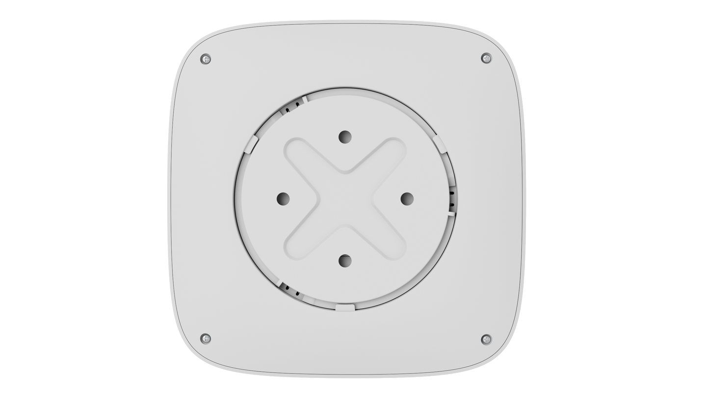 FireProtect 2 RB (Hitte/Rook) vervangbare batterijen, Wit DEMO