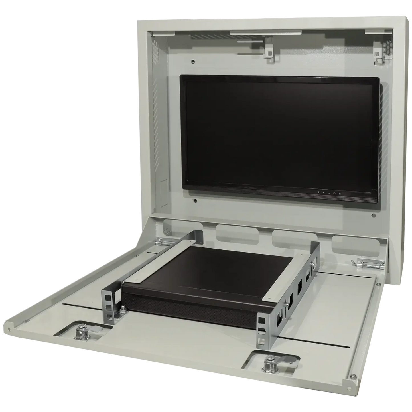 A-LOCKBOX-WALL, Metalen box voor recorder, afsluitbaar wandmodel