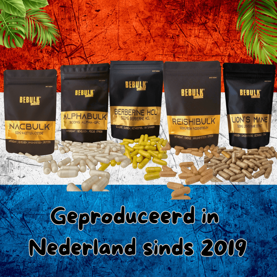 Berberin HCL %98 - 500 mg - Vegan - BeBulk Nutrition