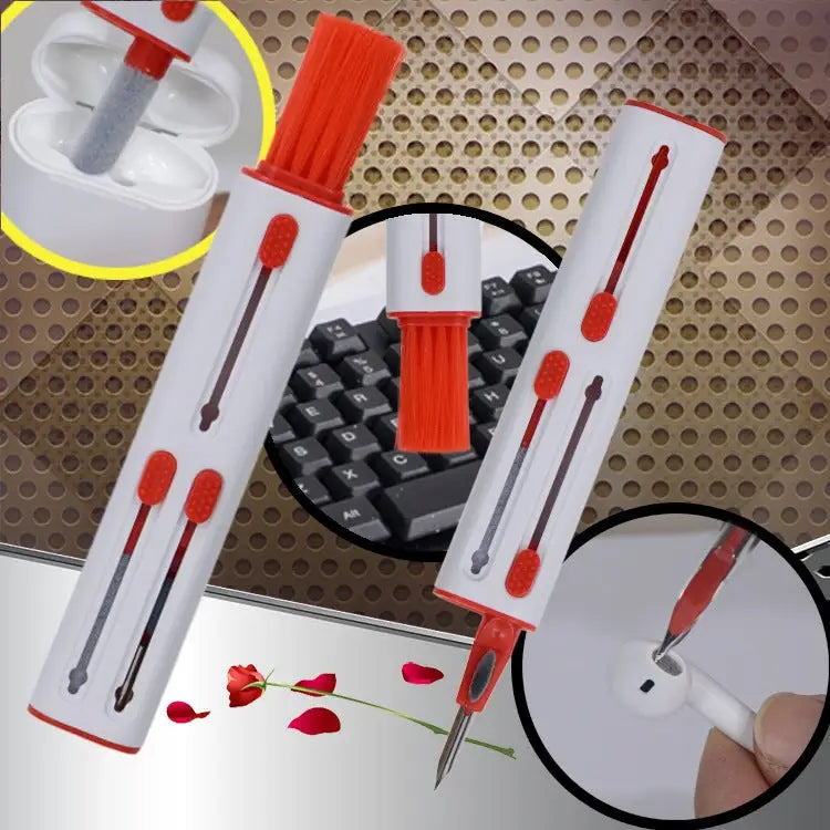 Bluetooth Headphones Earbuds Cleaning Pen, White and Red, White Gray, Black and Red