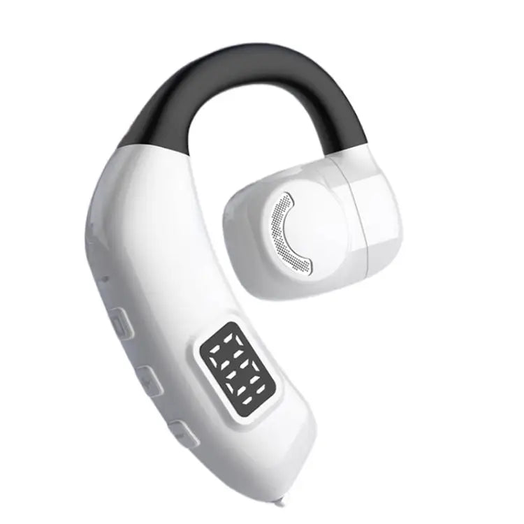 Bluetooth Headset Digital Display Hanging Ear OWS Stereo Sports Earbuds, X30 Black, X30 White, X30 Orange