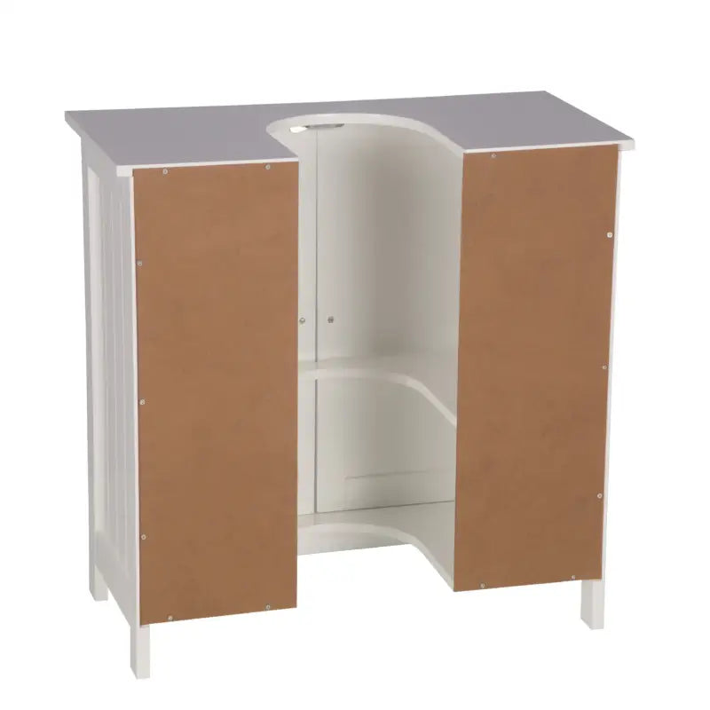 BukkitBow - Badkamermeubel - Stevige Wastafelkast / Gootsteen Kast - Waterbestendig en Vochtbestendig - 60x60x30cm