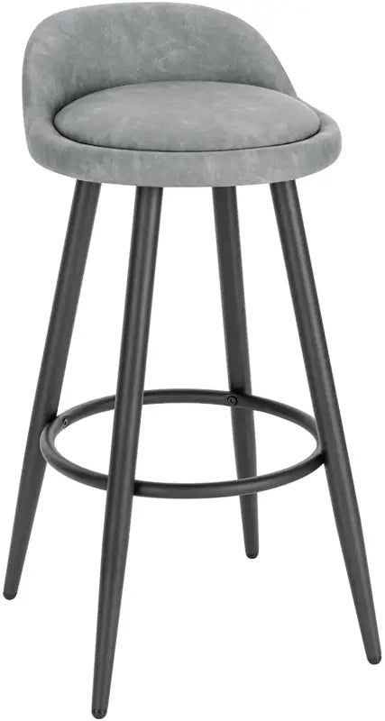 BukkitBow - Barkruk - Fluweel van Leer - Metalen Poten - Stabiel en Duurzaam - 120 kg Draagvermogen