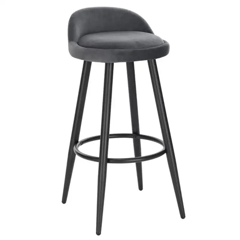 BukkitBow - Barkruk - Fluweel van Leer - Metalen Poten - Stabiel en Duurzaam - 120 kg Draagvermogen