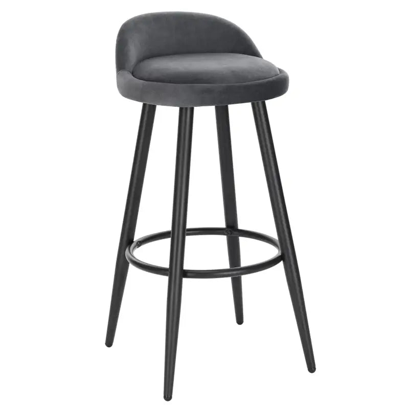 BukkitBow - Barkruk - Fluweel van Leer - Metalen Poten - Stabiel en Duurzaam - 120 kg Draagvermogen