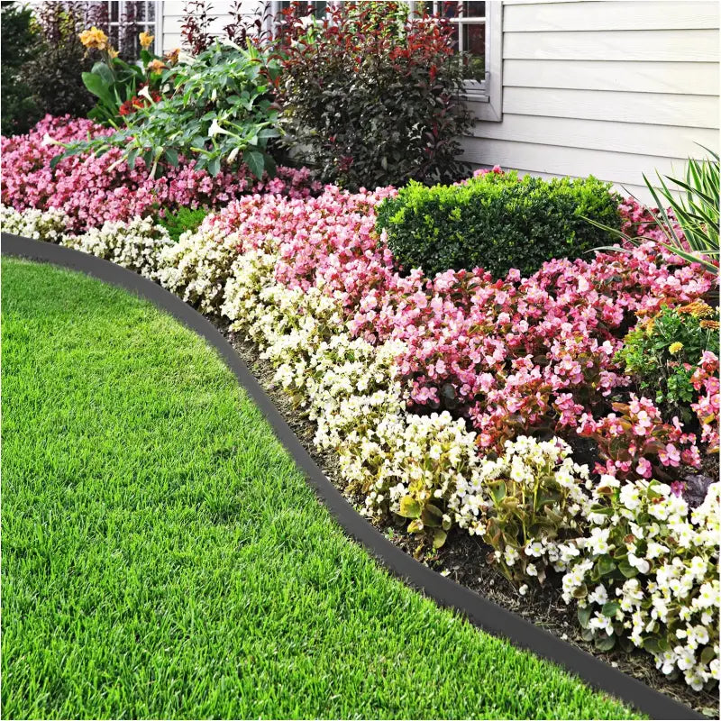 BukkitBow - Flexibele Gazonrand - Kunststof - Buigbaar - Op Maat Knippen - met Verbindingspinnen - 600CM