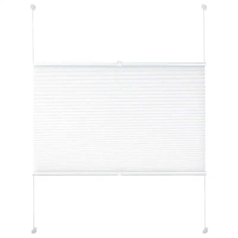 BukkitBow - Geplooid Gordijn / Jaloezië - Aluminium Rail - Wit - Breedte 45-120 cm - Hoogte: 100/130/220 cm - Inclusief Montageset