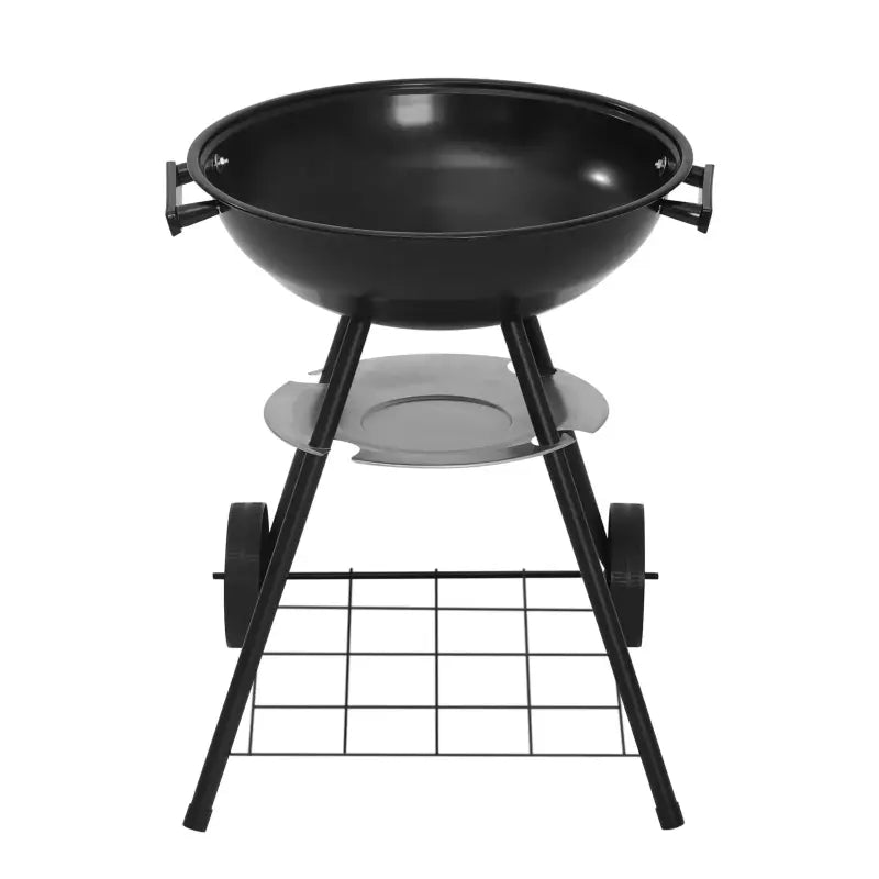BukkitBow - Mobiele Houtskoolbarbecue - Metaal en Kunststof - 44x73 cm - 41,5 cm Grilloppervlak