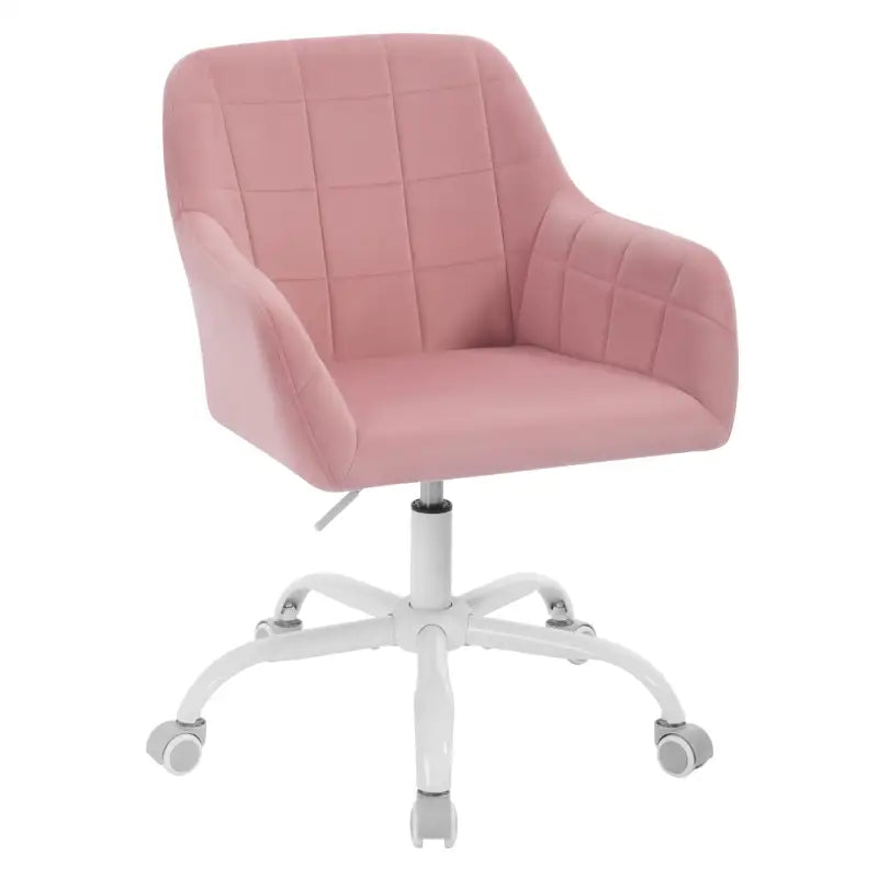 BukkitBow - Moderne Bureaustoel op Wielen - Linnen/Velvet met Metaal/Schuim - Verstelbare Hoogte en 360° Draaibaar