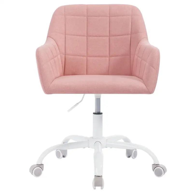 BukkitBow - Moderne Bureaustoel op Wielen - Linnen/Velvet met Metaal/Schuim - Verstelbare Hoogte en 360° Draaibaar