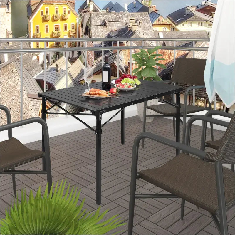 BukkitBow - Opvouwbare Campingtafel - Aluminium en Polypropyleen - Lichtgewicht - 60 kg Draagvermogen