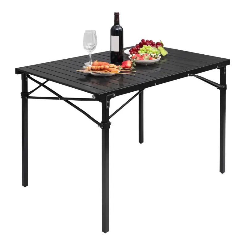 BukkitBow - Opvouwbare Campingtafel - Aluminium en Polypropyleen - Lichtgewicht - 60 kg Draagvermogen