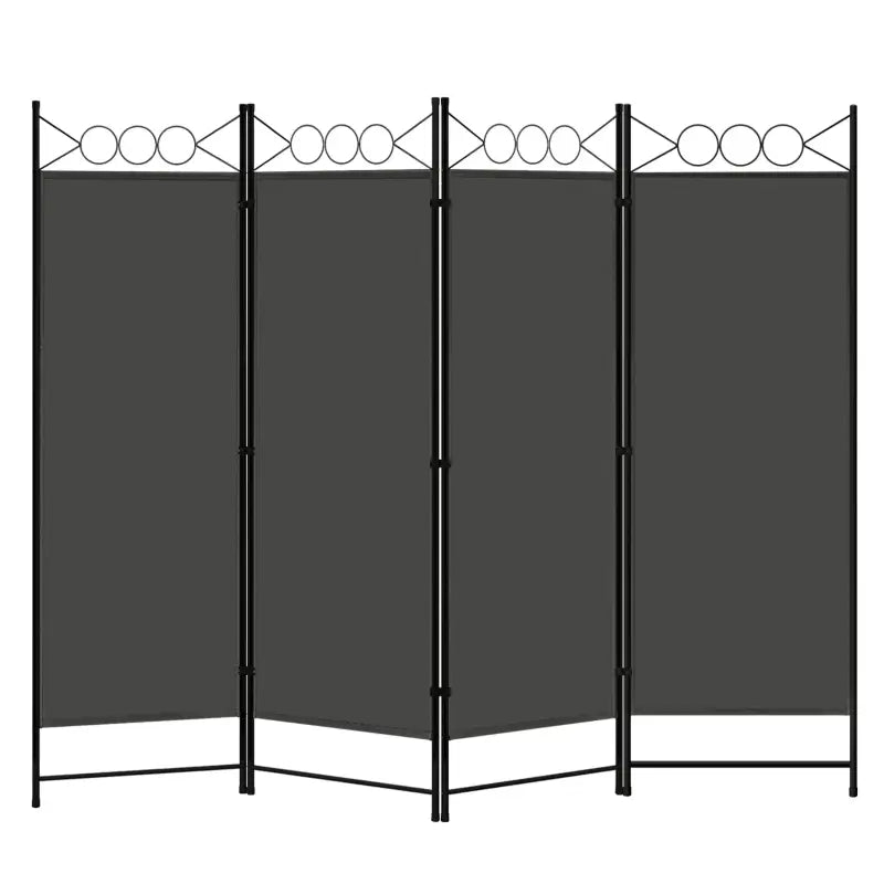BukkitBow - Opvouwbare Kamer Verdeler / Kamerscherm - 167x172cm of 223x172cm - Donkergrijs