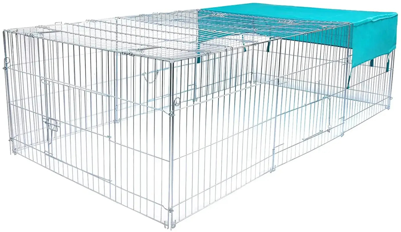 BukkitBow - Opvouwbare Metalen Dierenkooi - Met 3 Deuren - 180x120x60cm Of 216x116x65cm