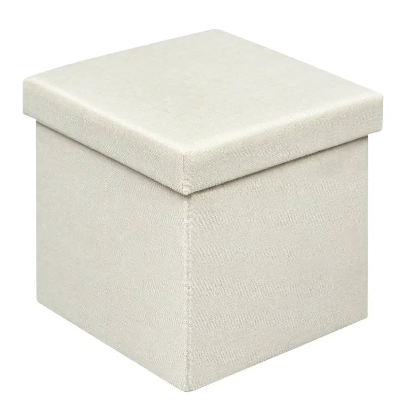 BukkitBow - Opvouwbare Opbergkruk met Gewatteerde Zitting - Linnen/MDF/Schuim - 20L of 37L Capaciteit