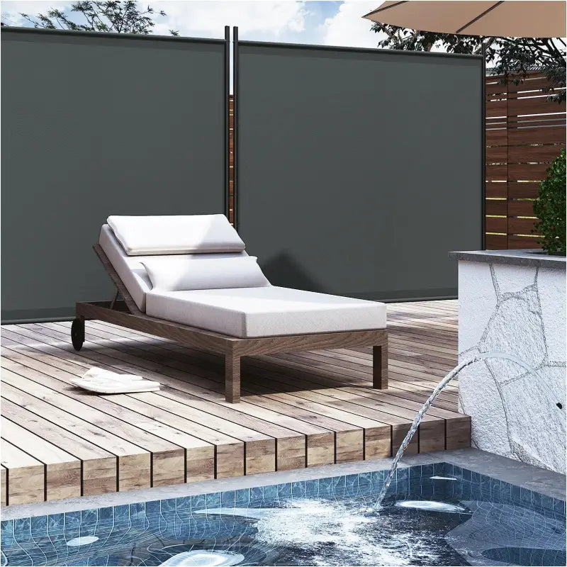 BukkitBow – Privacyscherm 160g/m² Polyester – 180x177cm Stalen Frame – Voor Binnen en Buiten – Waterdicht en Zonbestendig