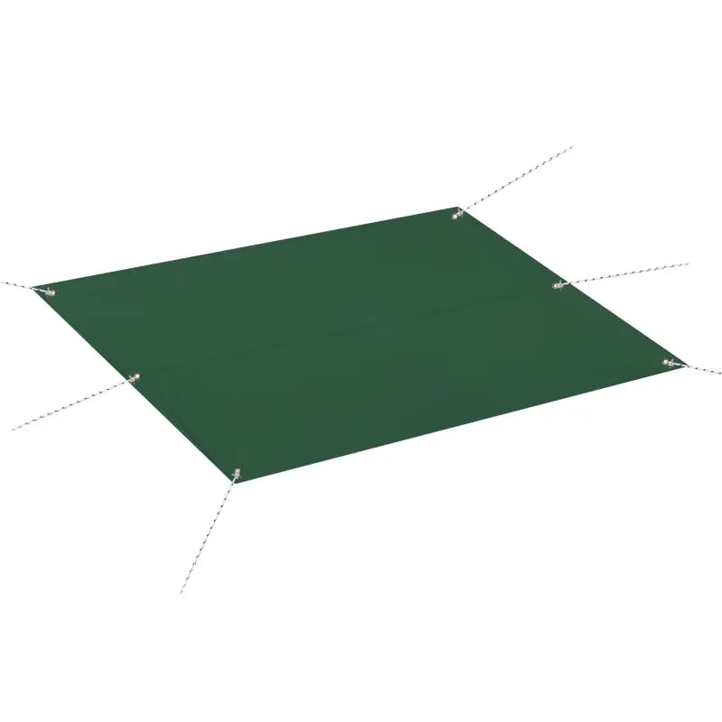 BukkitBow - Tentzeil - Waterdicht Zeil - Met Paalogen - Inclusief Liertouwen en Haringen - Groen